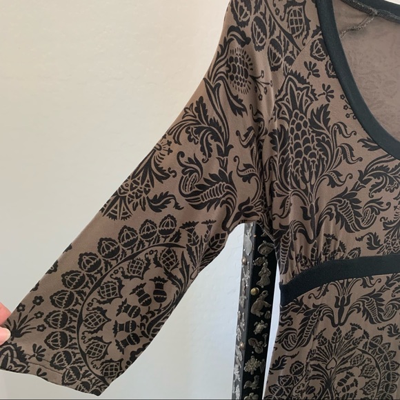 Athleta V-Neck Dress 3/4 Sleeve S - Picture 6 of 7